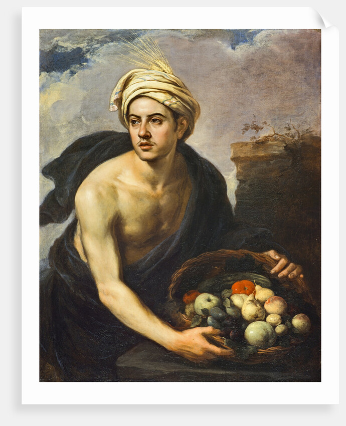 A Young Man with a Basket of Fruit (Personification of 'Summer') by Bartolome Esteban Murillo